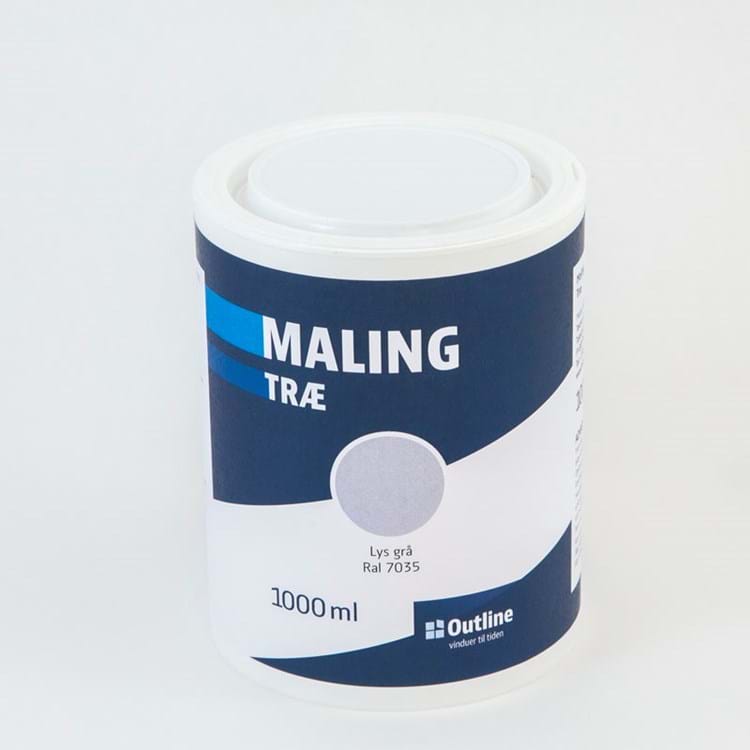 Dør- og vinduesmaling til fyrretræ - RAL 7035 Lys grå, 1L