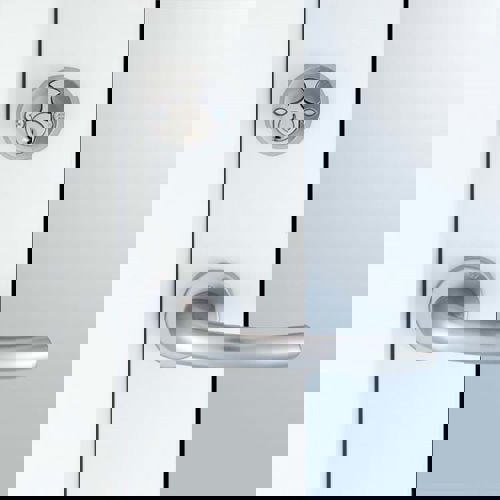 Facadedørsgreb m/rosetter (Tokyo) incl. oval cylinder