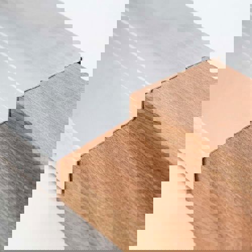 Aludækplade til udadgående dør med hårdttræsbundtrin