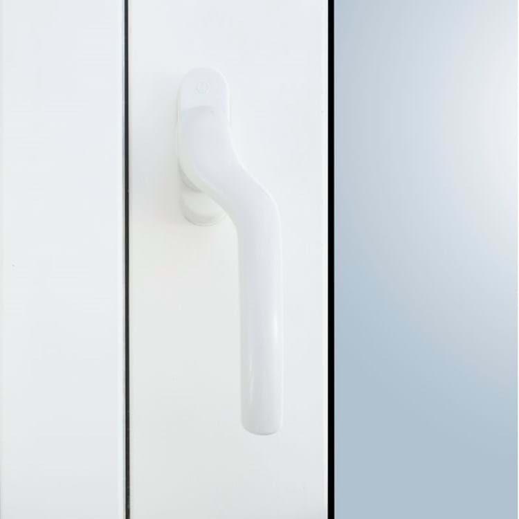 Terrassedørsgreb, hvid